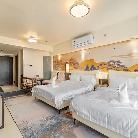Cozy High-Floor Studio Near Airport & Moa With City View
